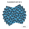 thumbnail image 5 of Rocae Bohemian Sea Turtle Printed Heat Resistant Place Mats,Classic Hemstitch Cloth Fabric Placemats Imitation Linen Place Mat Table Mats 18x12 inch, 5 of 5