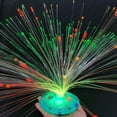 thumbnail image 4 of WNFJR Fiber Optic Lamp Multicolored Centerpiece Optic Lights Battery Powered with Cone Base Illuminated Crystals for Room Wedding Holiday Independence Day Tables Disco Party, 4 of 4