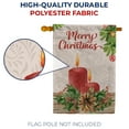 thumbnail image 3 of America Forever Merry Christmas Candles House Flag, 28 x 40 inch Double Sided, Red Lit Candles Holly Banner, Holiday Outside Decorations Yard Flag, Christmas Seasonal Outdoor Decor, 3 of 4