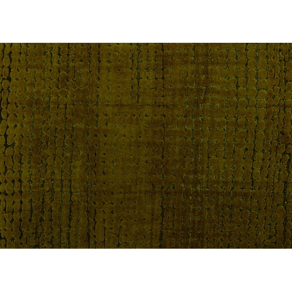 Ahgly Company Indoor Rectangle Oriental Yellow Modern Area Rugs, 4' x 6'