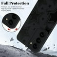 thumbnail image 3 of Compatible with Samsung Galaxy S21 Case,Cute Star Cool Black Solid Design,Soft Silicone Slim Thin Girly Phone Case Protective Shockproof Cover for Women Girls-Star, 3 of 7