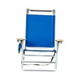 Deluxe 4 Reclining Positions Lightweight High Aluminum Beach Chair with