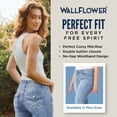 thumbnail image 6 of WallFlower Women's Luscious Curvy Bootcut Mid-Rise Insta Stretch Juniors Jeans (Standard and Plus), 6 of 8