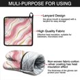 thumbnail image 7 of Pink and Gold Marble Texture Kitchen Oven Mitt and Pot Holder Sets 2 Pcs for Baking, Cooking and Grilling, Heat Resistant Up To 392 °F, 7 of 7