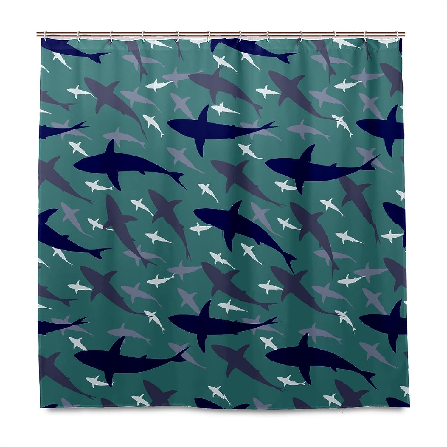 SPXUBZ Shark Shower Curtain Bathroom Shower Curtains Stall Shower