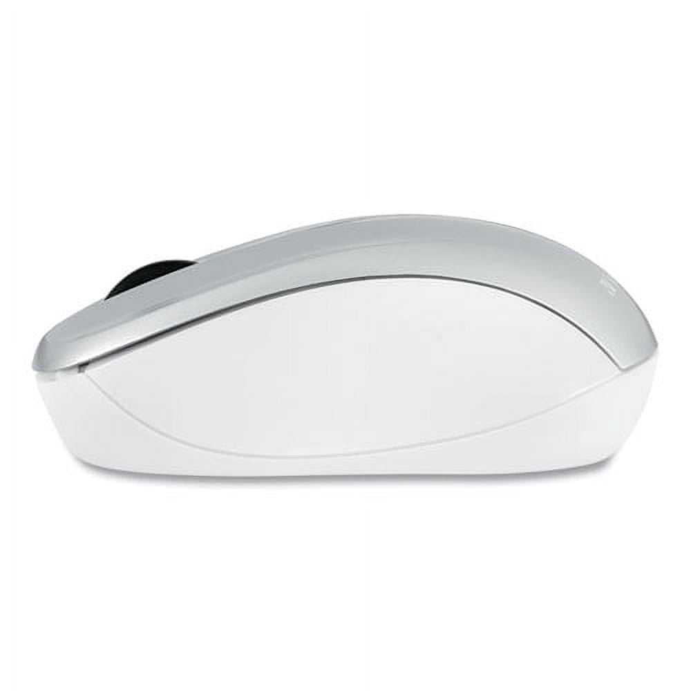 Silent Wireless Blue Led Mouse, 2.4 Ghz Frequency/32.8 Ft Wireless Range, Left/right Hand Use, Silver | Bundle of 10 Each