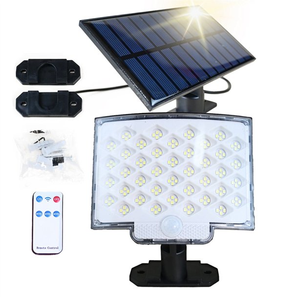 Luces Solares para Exteriores, 160 Luces LED Solares para Exteriores, Impermeables, con Sensor de Movimiento, 3 Modos, Luces Solares Divididas