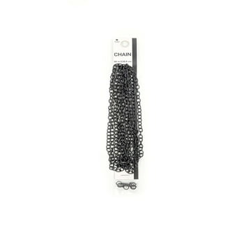 Blue Moon Beads Black Metal Cable Chain for Jewelry Making, 90 inches