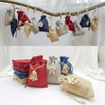 thumbnail image 2 of PENGXIANG 24PC Christmas Advent Calendar Countdown Bag Sack Hanging Gift Pouch With Clips, 2 of 6