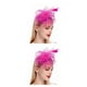 thumbnail image 3 of Qarigey Flor del pelo Tocados de boda Mano de obra fina Ahorro de espacio Adorno para el cabello Fiesta Nupcial Cabeza Colgante Rosa claro Rosa claro 2Conjunto, 3 of 6