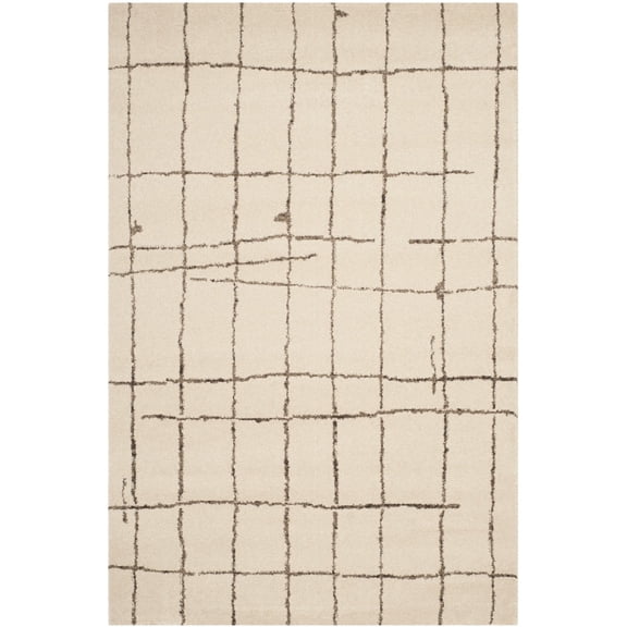 SAFAVIEH Tunisia Phipp Abstract Area Rug, Ivory, 4' x 6'