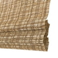 thumbnail image 5 of TWOPAGES Woven Blinds Shade 36"x64" Light Filtering Cordless Ramie Roman Shade Window Treatment, Cinnamon, 5 of 6