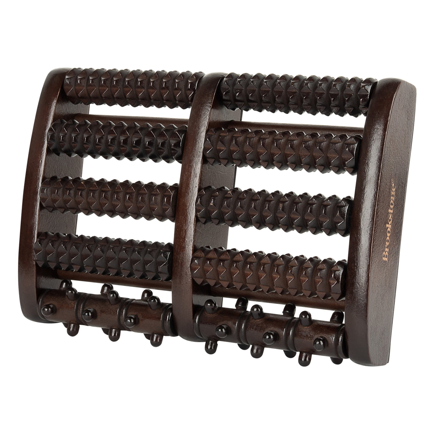 Brookstone Wooden Foot Massager, Large, Brown, WL1171-BRA