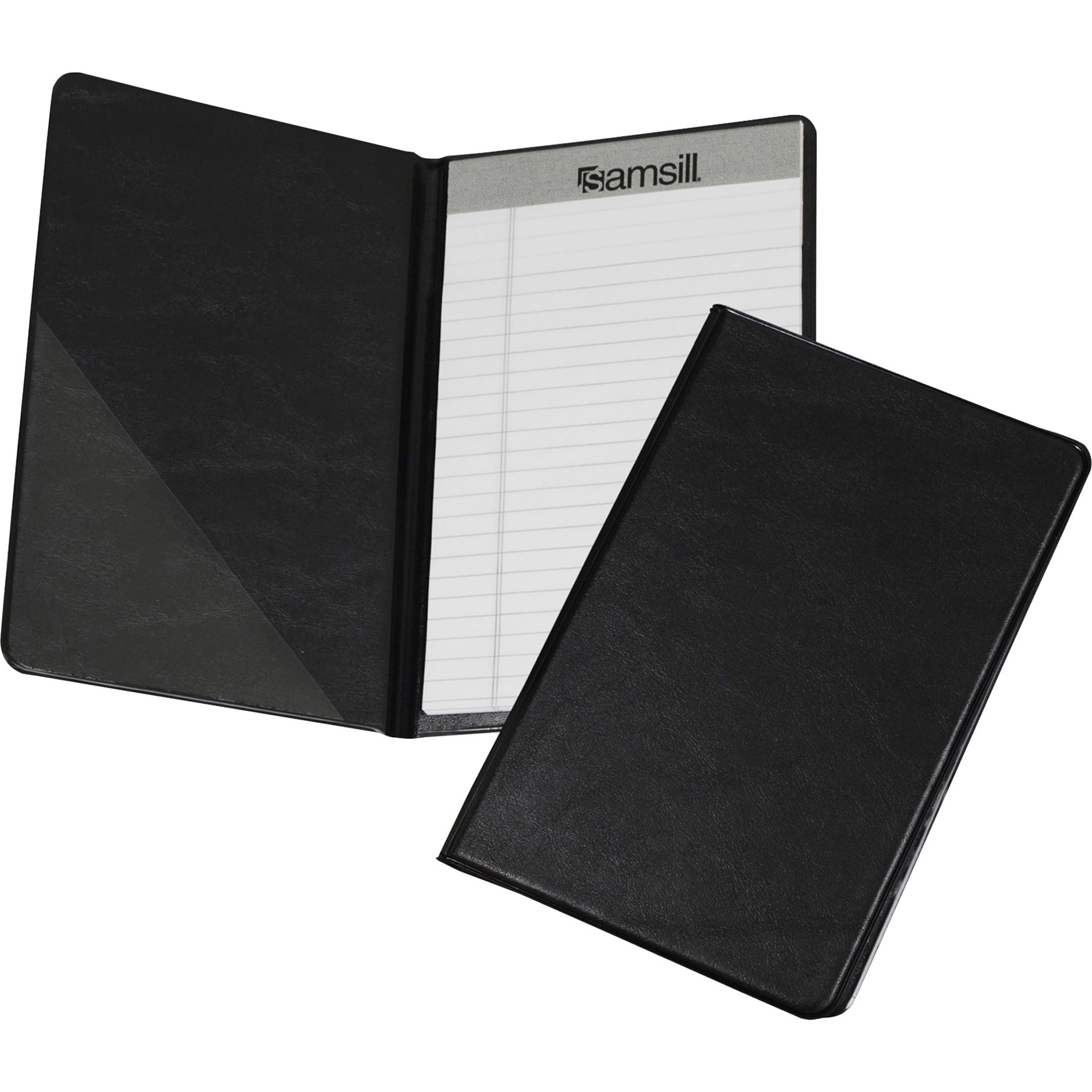 Police Leather Book Style Memo Book Cover 3x5 Pocket Notebook Note Pad Black 