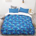 thumbnail image 3 of 1 funda de edredón y 2 fundas de almohada Juego de edredón con impresión digital 3D Sonic, suave, para decorar el hogar, 100 % poliéster, tamaño king, regalo para adolescentes, 3 of 5