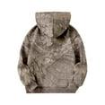 thumbnail image 5 of XDDLITP Camo Hoodie Kids Maple Leaf Print Long Sleeved Sweatshirts Plus Size Drop Shoulder Trendy Pullover with Pocket,Brown 140, 5 of 6