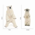 thumbnail image 2 of Set de figuras realistas de oso polar, oso de pie y cachorro, 2 piezas, 2 of 3