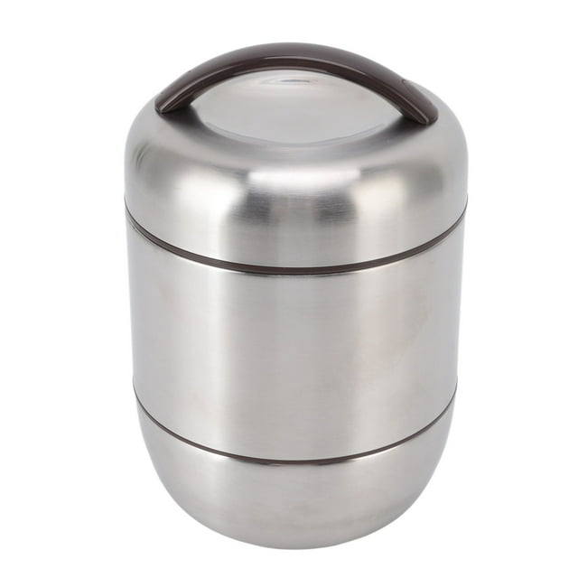 Fiambrera de acero inoxidable, cajas bento plateadas para alimentos para viajes Ecomeon no