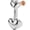 Heart 6MM, variant on Short Belly Button Ring G23 Titanium Navel Barbell Internally Threaded Belly Piercing Jewelry 14G Heart Navel Ring for Beach Party 6MM
