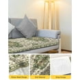 thumbnail image 4 of Sage Green Sofa Couch Cushion Covers Washable, Removable Stretchable Sectional Couch Covers, Southwest Tribal Antique Boho-Chic Farmhouse Slipcovers for L & T Shape Sofa Protector S Size 1 pc, 4 of 7
