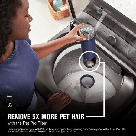 Maytag - 4.7 Cu. Ft. High Efficiency Top Load Washer with Pet Pro System - White