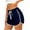 Navy, variant on cfhntfmh Running Shorts for Women Soft Striped Elastic Waisted Yoga Pants Comfy Gym Workout Gym Summer Beach Shorts