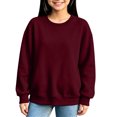 thumbnail image 3 of YOUYEDIAN Girls Oversized Sweatshirts Boys Casual Versatile Long Sleeve Fleece Crewneck Pullover Tops, 3 of 5