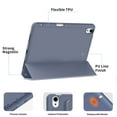 thumbnail image 4 of Kenke Case for iPad Air 11-inch M3/M2 (2025/2024), iPad Air 5th/4th Generation (2022/2020) Case with Pencil Holder, Trifold Stand Case with Soft TPU Back Cover, Auto Sleep/Wake, Purple Grey, 4 of 8