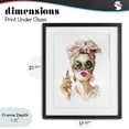 thumbnail image 4 of Stupell Industries Traditional Feminine Lipstick Spell Black Framed Print Under Glass, 17 x 21, by Svetlana Aleynikova, 4 of 8