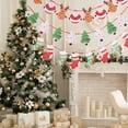 thumbnail image 1 of Ganfancp Decoraciones de Navidad Bunting Banners Home Interior y Exterior Jardín Holiday Decorations Bunting Garlands Santa Bunting Porch Flags Christmas Wreaths Artículos En Liquidación 1X Bandera d, 1 of 6