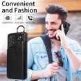 thumbnail image 5 of Nalacover for Samsung Galaxy A52 4G/5G Wallet Case with Card Slots & Metal Finger Ring, Durable PU Leather Back Double Magnetic Botton Flip Kickstand Purse Shockproof Phone Case,Black, 5 of 10