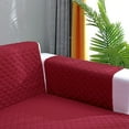 thumbnail image 4 of L Shape Sofa Slipcover Reversible Sectional Couch Cover Chaise Lounge Cover Furniture Protector Cover,Medium Size,Red, 4 of 10