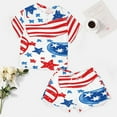 thumbnail image 4 of 4th of July Pajamas Set Womens Loungewear Sleepwear 2 Piece PJ Sets, 4 of 7