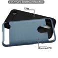thumbnail image 2 of Kaleidio Case For LG K20 Plus / K20 V / Harmony / Grace LTE / LG K10 (2017) [Brushed Metallic] Slim Hybrid [Shockproof] Lightweight TPU 2-Piece Cover w/ Overbrawn Prying Tool [Blue/Black], 2 of 3