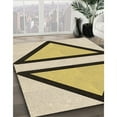 thumbnail image 2 of Ahgly Company Indoor Square Patterned Sun Yellow Area Rugs, 4' Square, 2 of 6