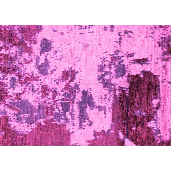 Ahgly Company Indoor Rectangle Abstract Pink Modern Area Rugs, 5' x 7'