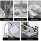 thumbnail image 3 of Escurridor Trastes Plegable Organizador Platos De Silicona Gris con Blanco, 3 of 5