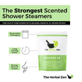 thumbnail image 6 of Recenter Shower Steamers Aromatherapy For Relaxing - Christmas Gift - Adult Stocking Stuffer - USA Made - Lavender & Eucalyptus Shower Bomb Tablets - Soothing Natural Essential Oils (10 Pack), 6 of 11