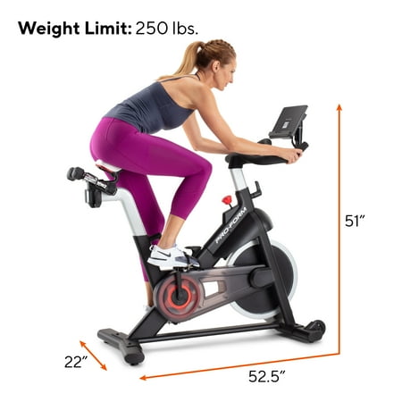 ProForm Carbon CX Exercise Bike with 3 Lb Dumbbell Set and 30-Day iFIT Membership