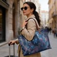 thumbnail image 2 of ZUXONGSY Wolf Rose Butterfly Print Tote Handbag for Women Large Capacity Top Handle Bag Waterproof Satchel Handbags with Inner Pocket for Shopping Work Business, 2 of 6