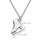 thumbnail image 3 of ColoMX Anillo para el cuello con forma de patín, aretes hechos a mano, suministros de joyería creativos (plata), 3 uds., 3 of 8