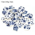 thumbnail image 3 of Uxcell 1 Set 0.94'' 1.18'' 1.22'' 1.61'' Ceramic Mosaic Tiles Irregular Blue White Ceramic Tiles for Mosaic Kits, 3 of 7