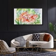thumbnail image 2 of Flower Wall Art Red Foxes Rustic Landscape Floral Canvas Art Wall Decor For Bedroom Livingroom Office, 2 of 8