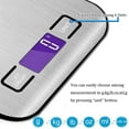 thumbnail image 2 of Food Kitchen Scale, Weight Grams and Oz, LED Backlit Display, Stainless Steel, 2 of 7