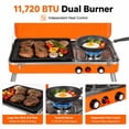 thumbnail image 2 of Parrilla de Camping SJXHRFXY de Doble Quemador 11,720 BTU Portátil, 2 of 7
