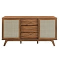 thumbnail image 5 of Modway Soma 59" Natural Rattan and MDF Wood Sideboard in Walnut, 5 of 7