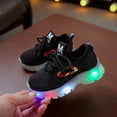 thumbnail image 6 of UTTOASFAY Toddler Shoes Toddler Infant Kids Baby Girls Boys Shoes Led Light Shoes Casual Shoes Sports Shoes Black 4-4.5 Years, 6 of 6