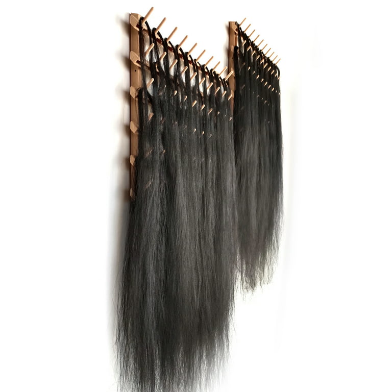19 Pieces Braid Rack for Hair Wooden Braiding Hair Rack Hair