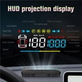 thumbnail image 4 of Pantalla Heads Up De Una Tecla Velocímetro Digital Hud Portátil Para Automóvil Pantalla De Engranajes Eficiente Proyector De Velocidad Velocímetro Compatible Con Tesla Model 3 Y Model Y Yuarrent VI005972-00, 4 of 7