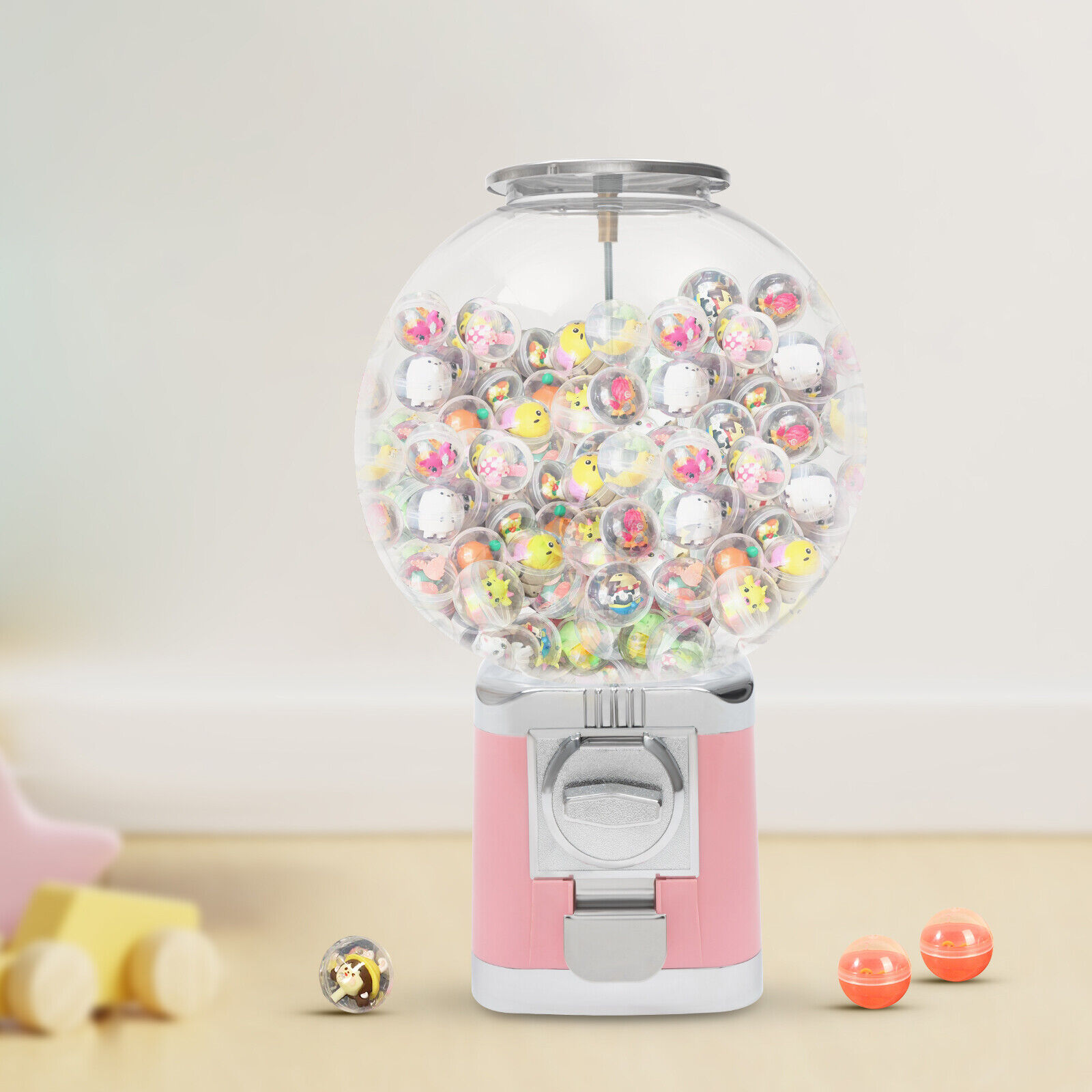 Dark Blue/Pink/Blue/Black Candy Gumball Vending Machine Gumball Bank Candy Vending Dispenser Machine 800-1000 Coin